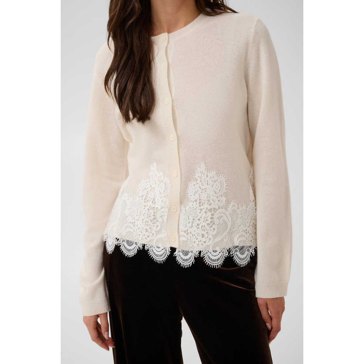 Cardigan manches longues blanc bright white, CULTURE