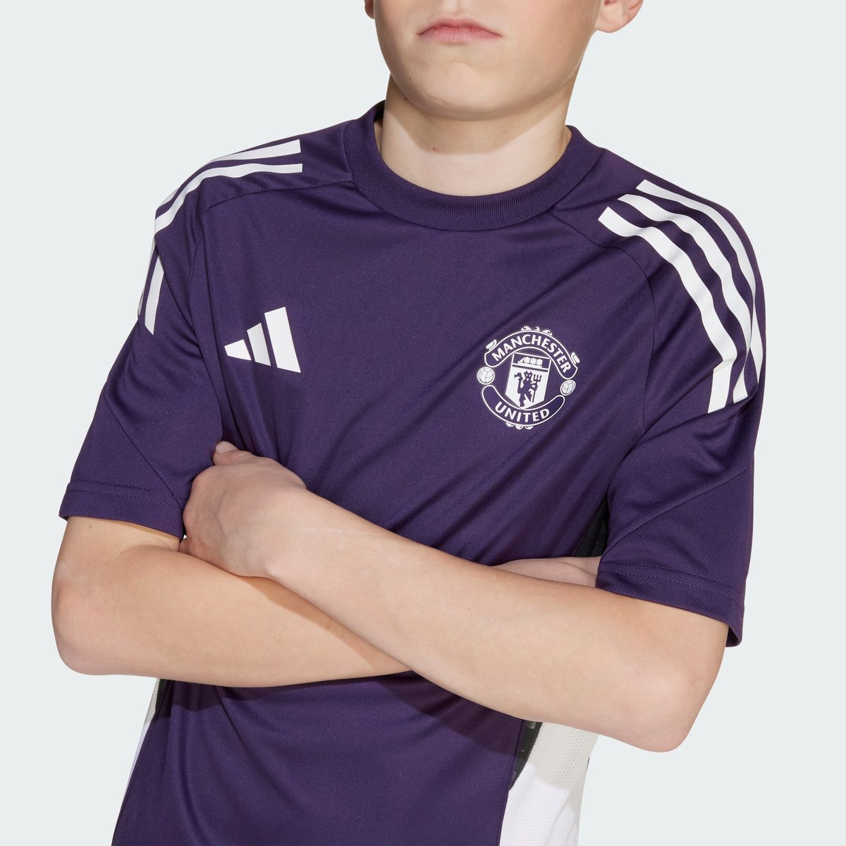 Maillot D'entraînement Manchester United Tiro 25 Competition Enfants Maillot D'entraînement Manchester United Tiro 25 Competition Enfants aurora plum / white / black, adidas Performance