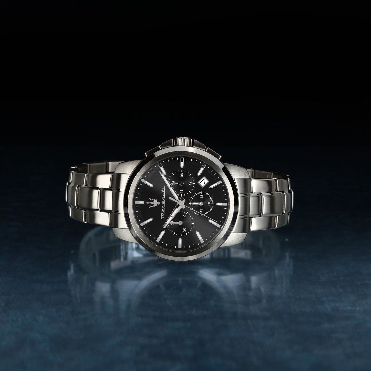 Montre-chronographe SUCCESSO noir, multi finition, MASERATI