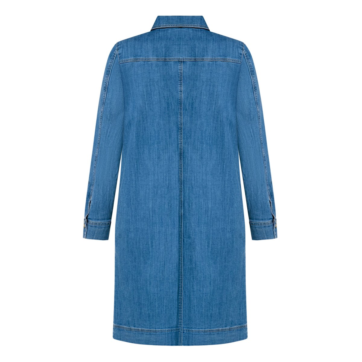 Robe-chemisier à patte de boutonnage bleu, BETTY BARCLAY
