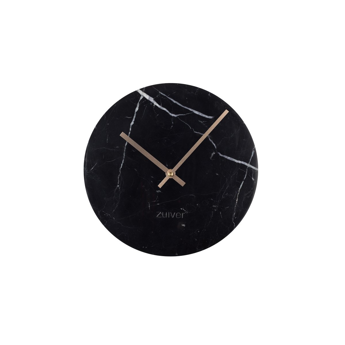Horloge design MARBRE TIME noir, ZUIVER