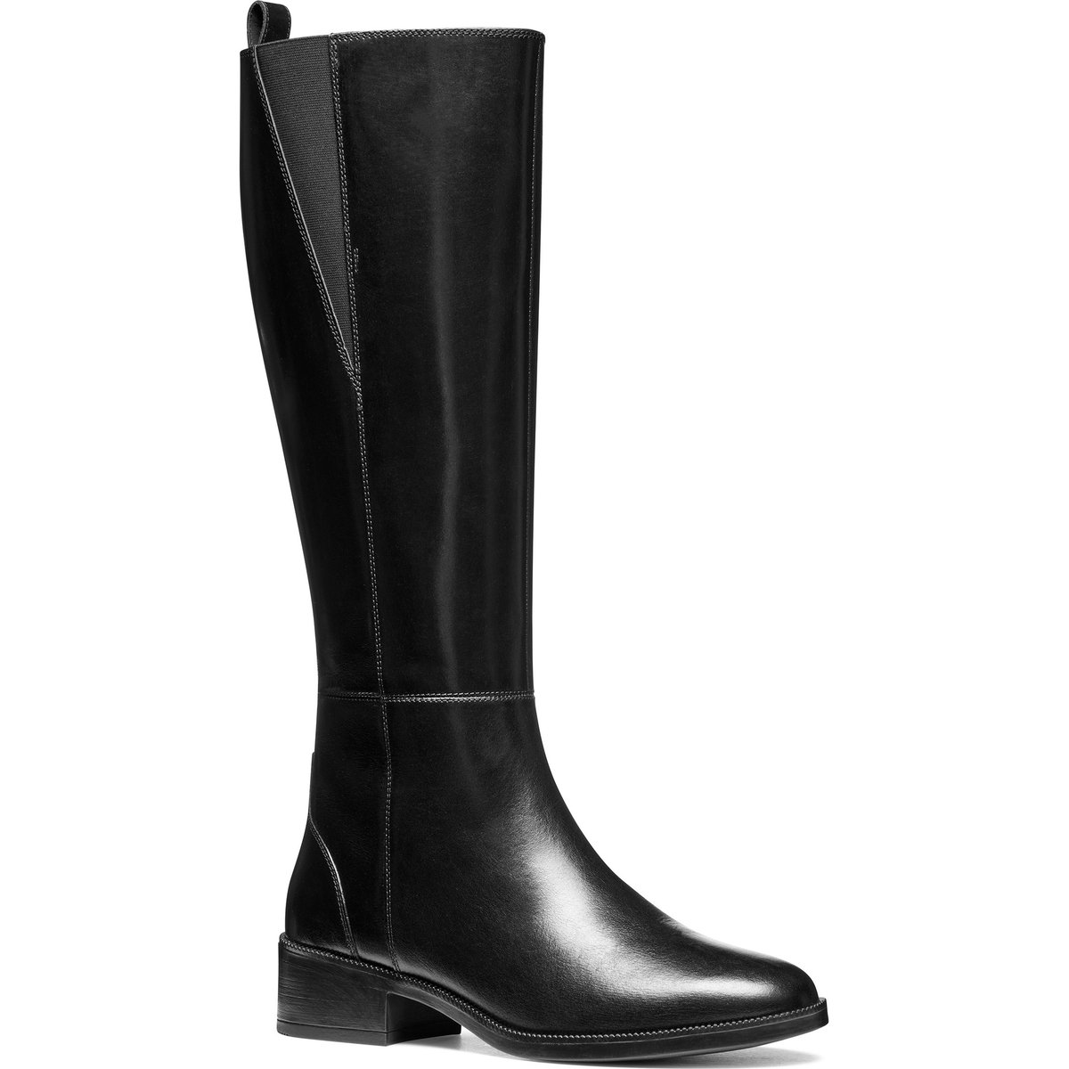 Bottes respirantes en cuir Camexia noir, GEOX