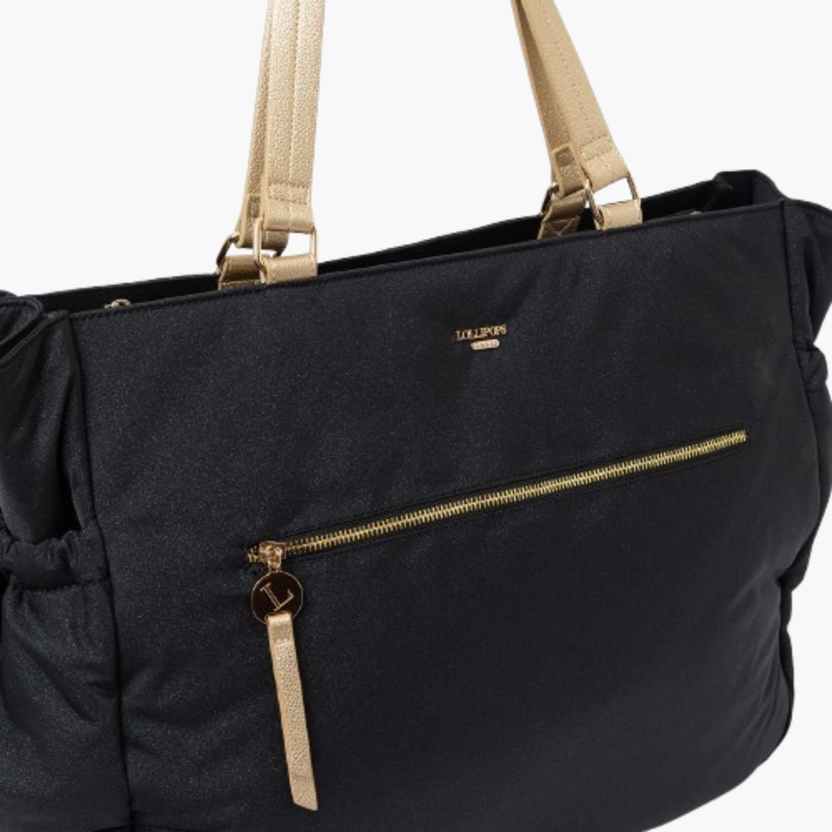 Grand sac shopper S-Rosa noir, LOLLIPOPS