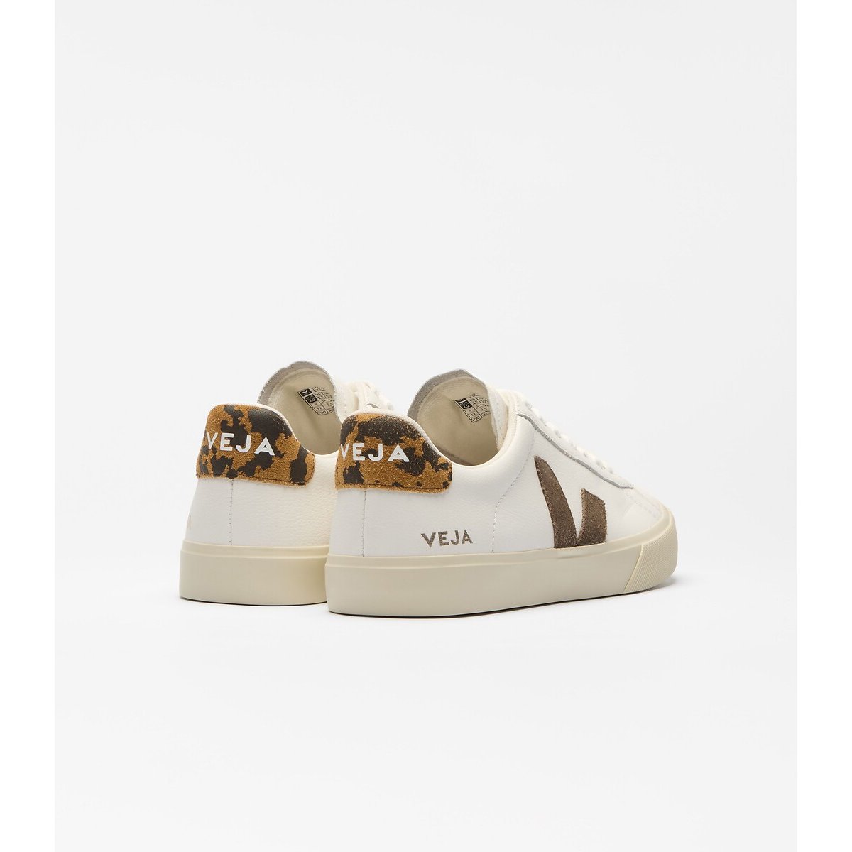 Sneakers Campo, Leder weiss/leopard, VEJA
