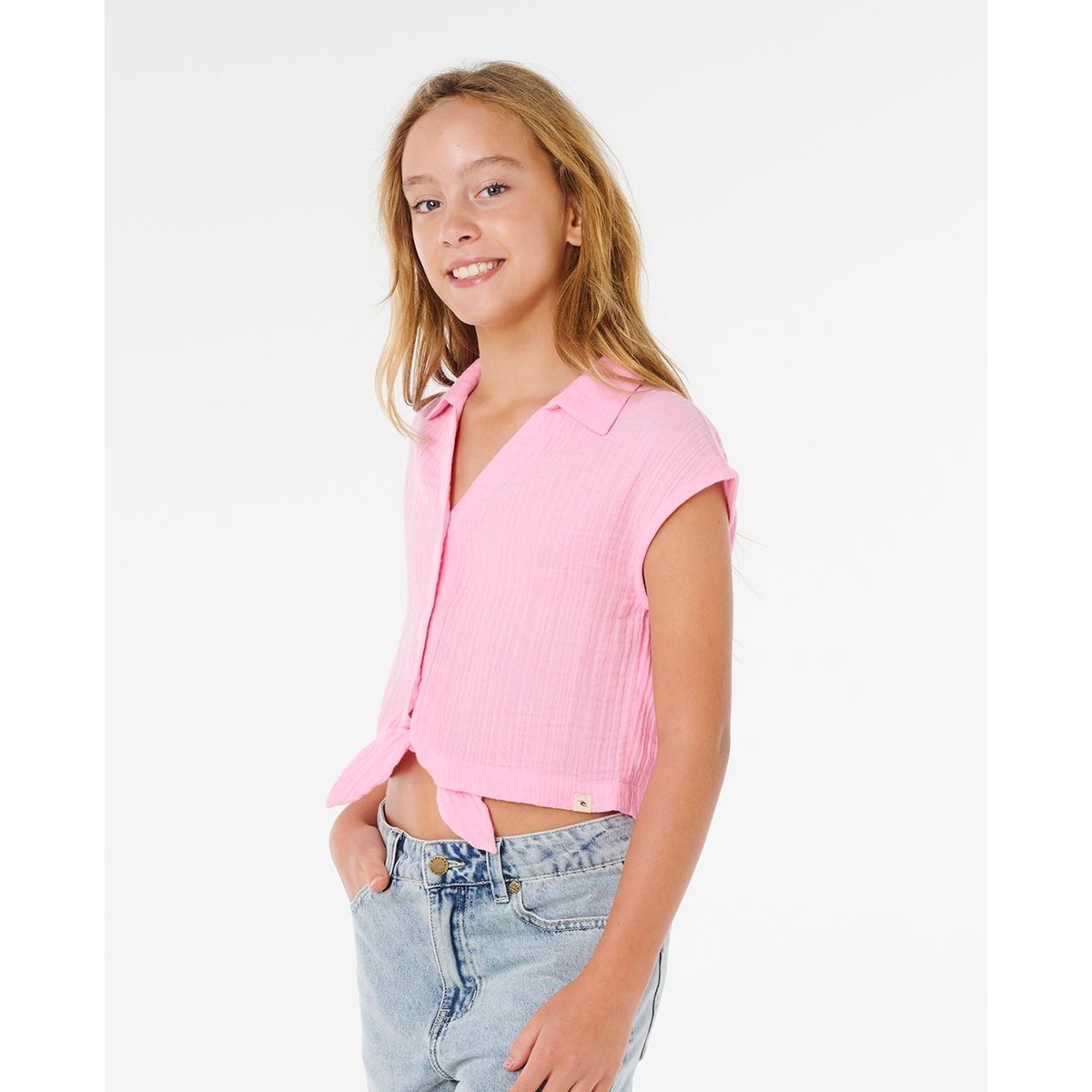 Haut Premium Woven Fille rose vif, RIP CURL