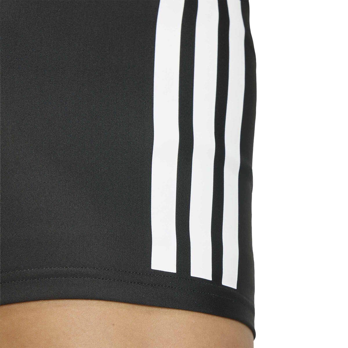 Pantaloncini da bagno a vita bassa con 3 strisce nero , adidas Performance