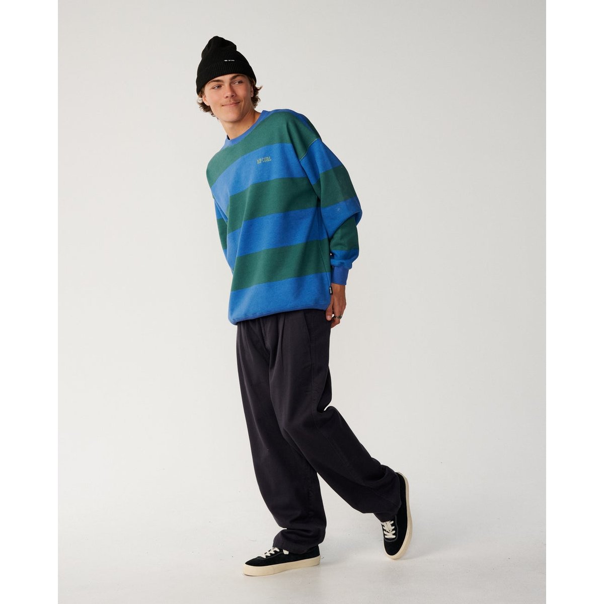Sweat col rond Disorder STRIPE riverside, RIP CURL