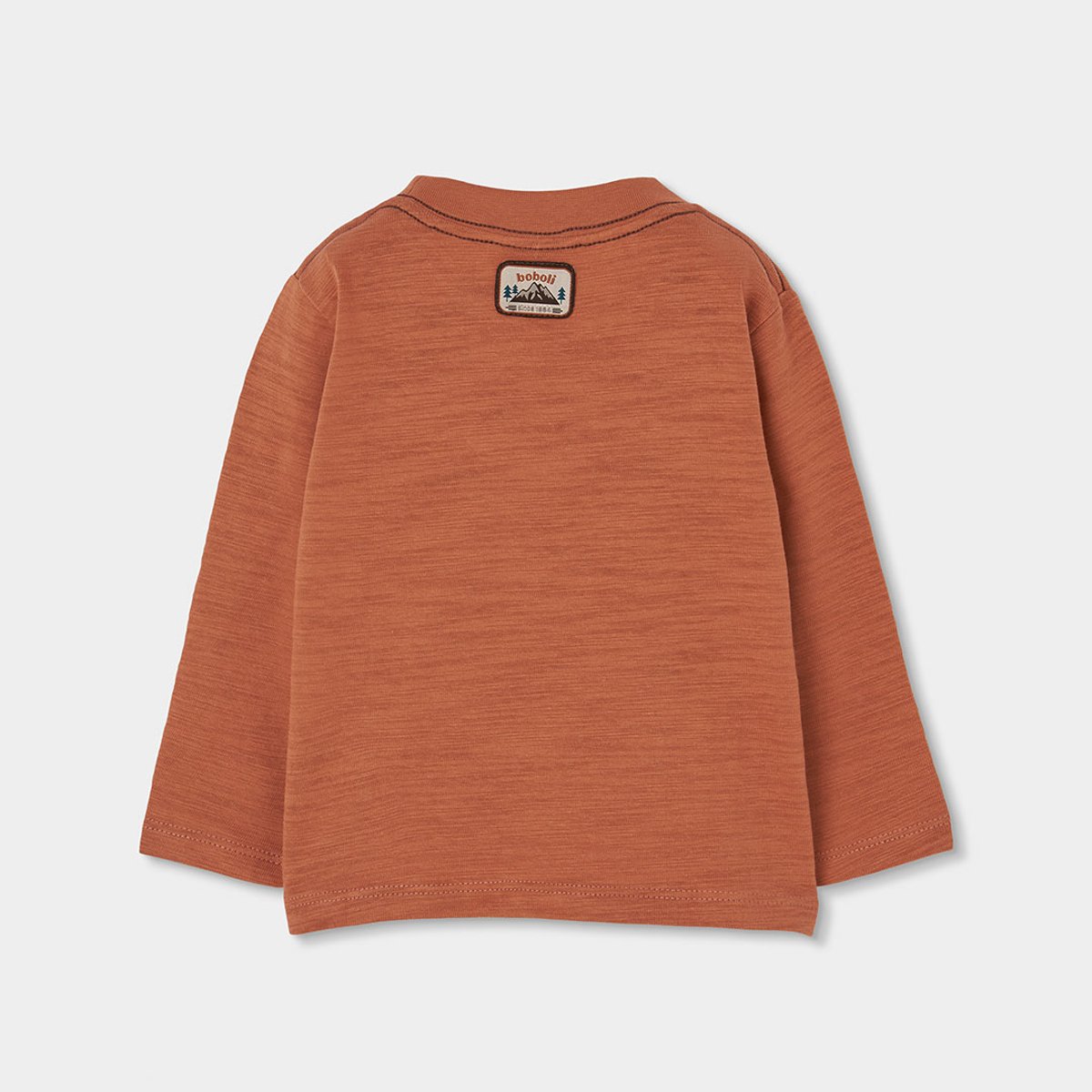 T-shirt garçon imprimé aventure marron, BOBOLI