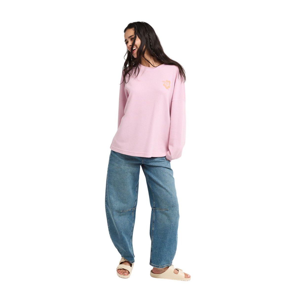 T-shirt à manches longues EASTSIDE MIDWEIGHT. rose pink lavender, ROXY