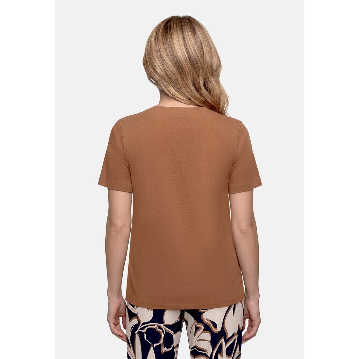 T-shirt façon blouse manches courtes classic nougat, BETTY BARCLAY