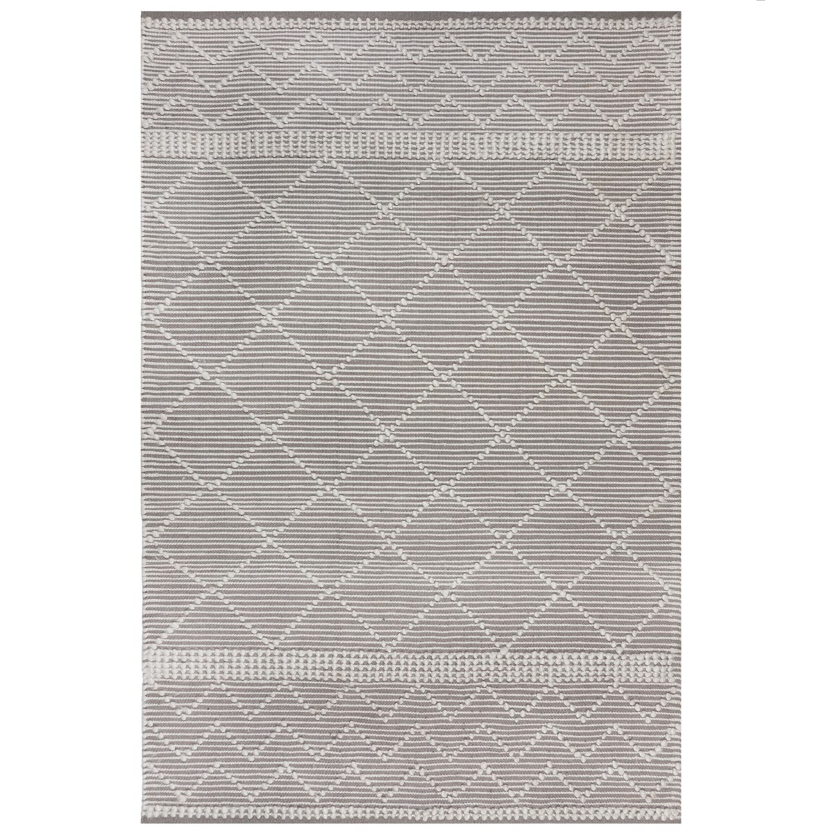 Tapis intérieur extérieur style berbère CLARA gris, NOVATREND