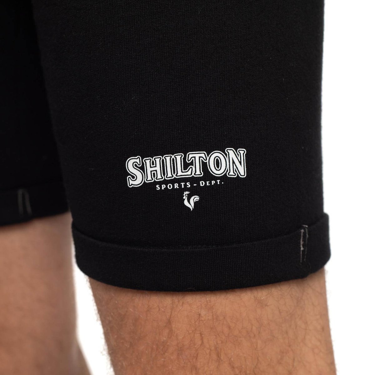 Short de sport molleton noir, SHILTON