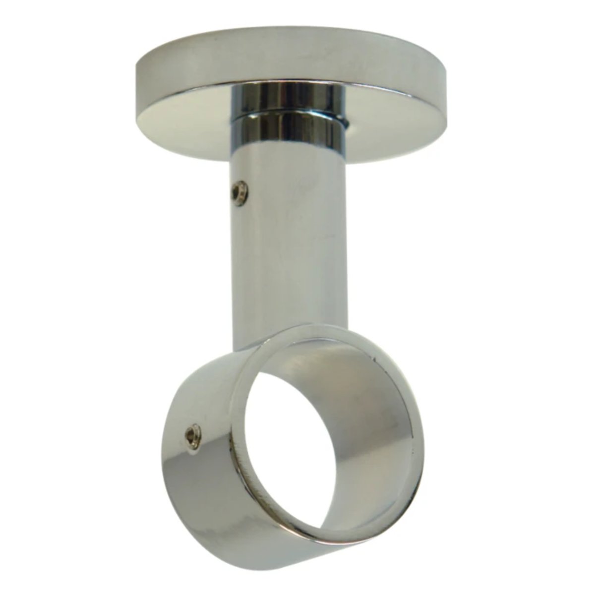 Support Plafond Chromé diam 28mm argent, HOME MAISON