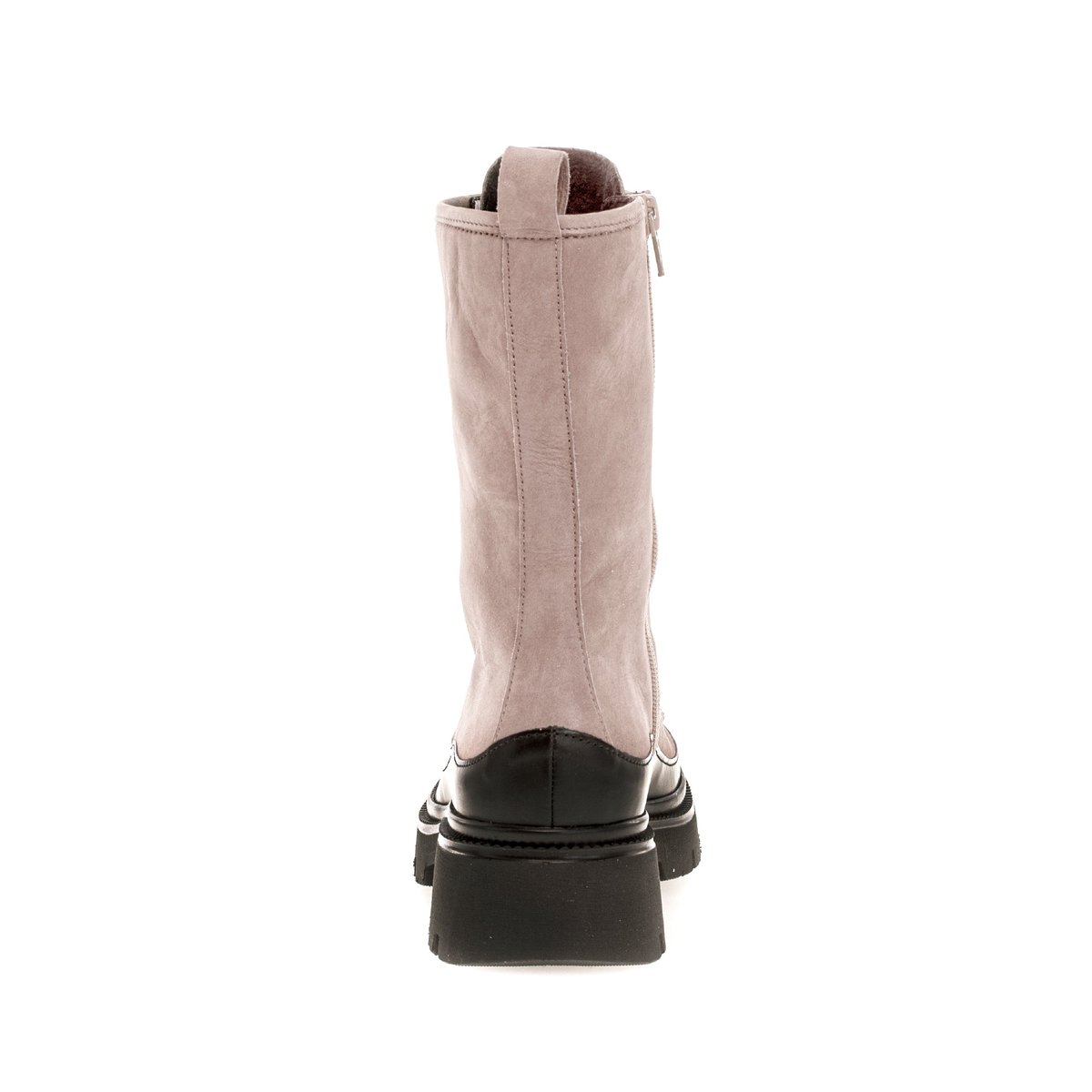 Bottines en suède à talon décroché taupe, GABOR