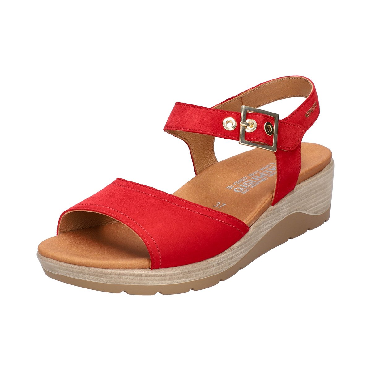 Sandales en cuir CAROLYNE rouge 5139, MEPHISTO