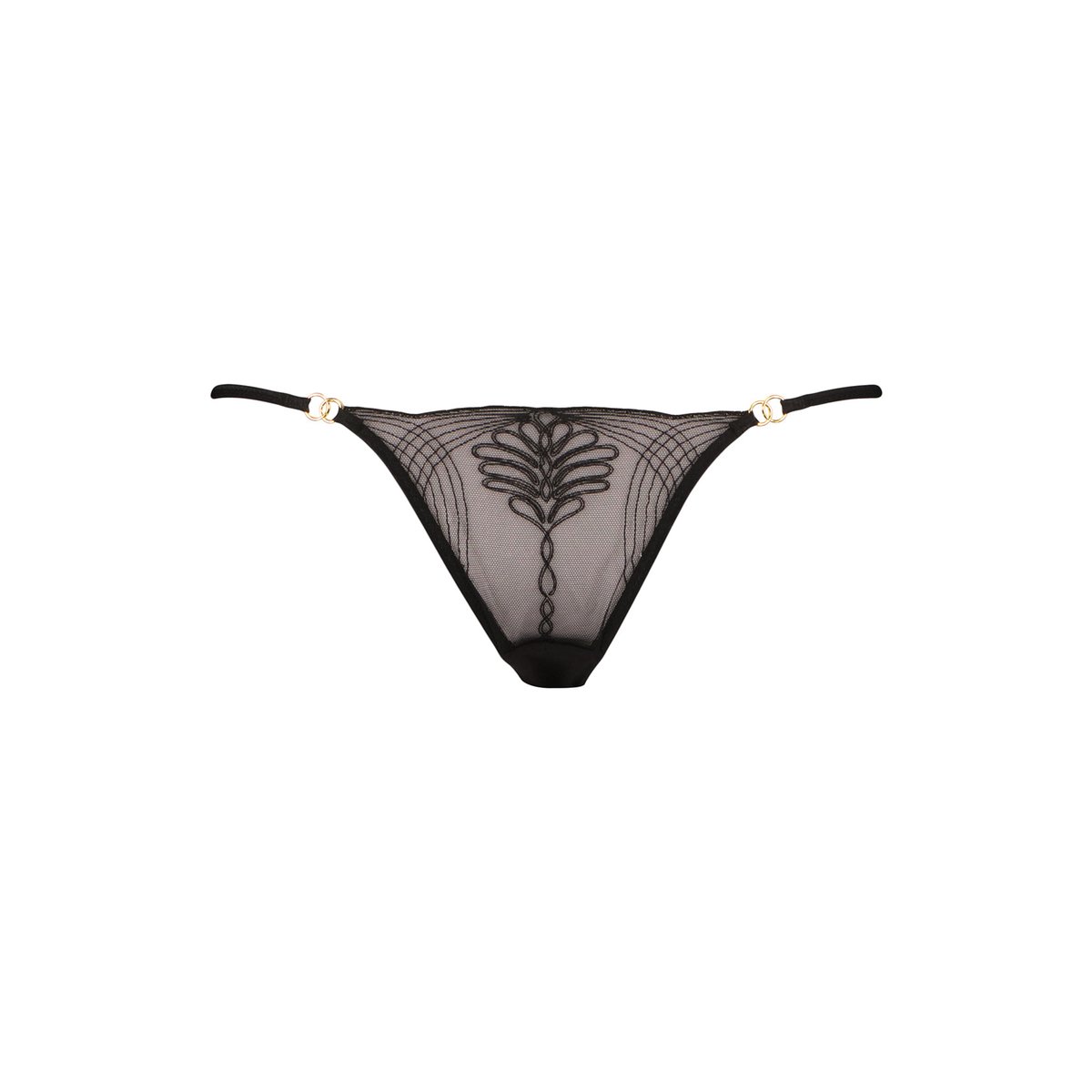 String en broderie AUDACE noir, MAISON LEJABY