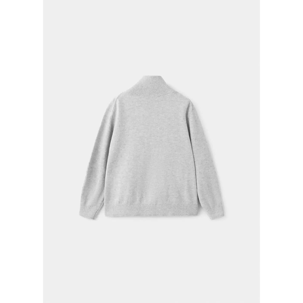 Cardigan 100 % coton zip gris, MANGO BABY