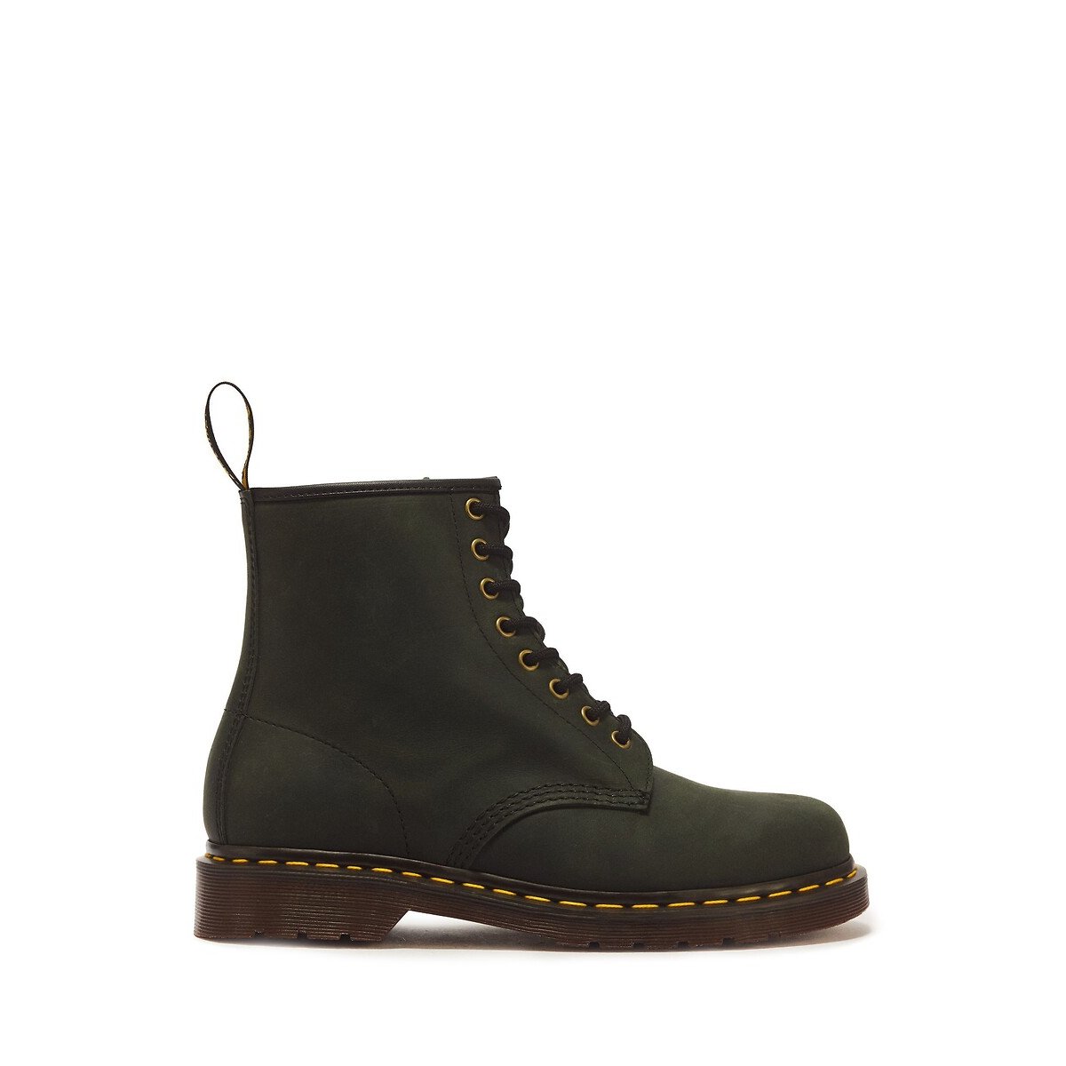 DMs 1460 Crazy Horse leather ankle boots dark green, DR. MARTENS
