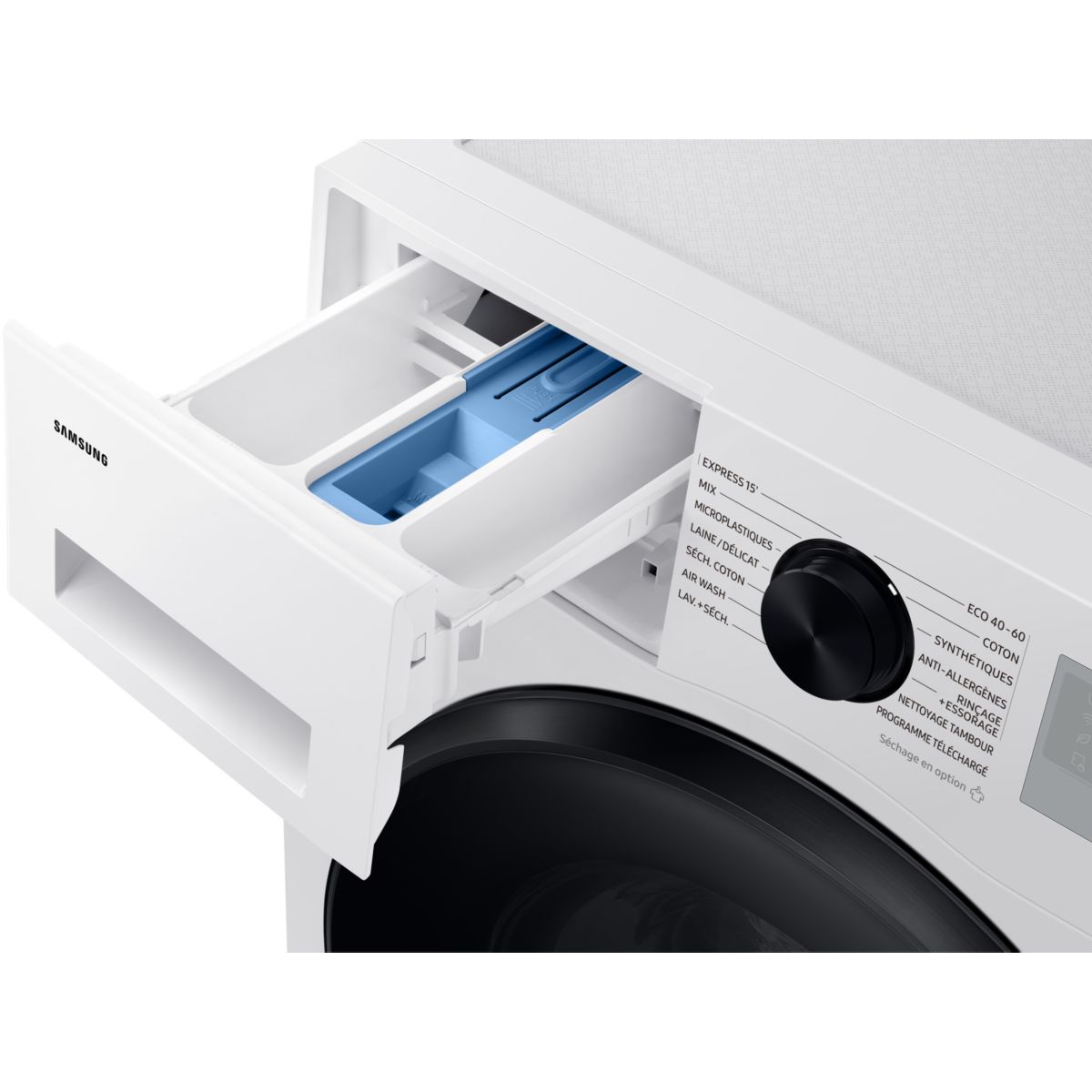 Lave linge séchant hublot WD11DG5B15BH blanc, SAMSUNG