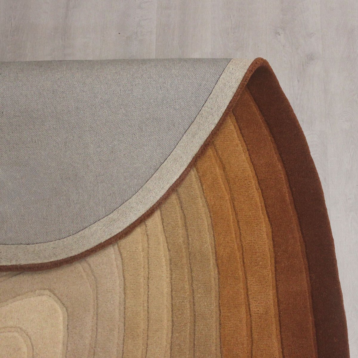 Tapis moderne en laine SHADOW marron, NOVATREND