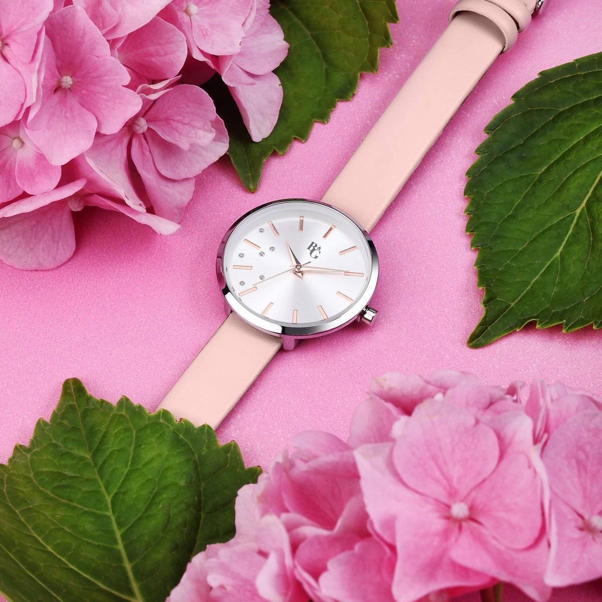 Montre MOONLIGHT argent, sunray, CHRONOSTAR