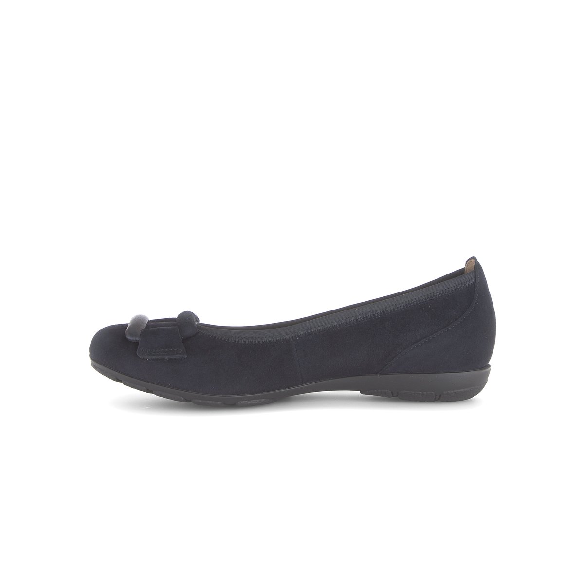 Ballerines en cuir à talon décroché bleu, GABOR