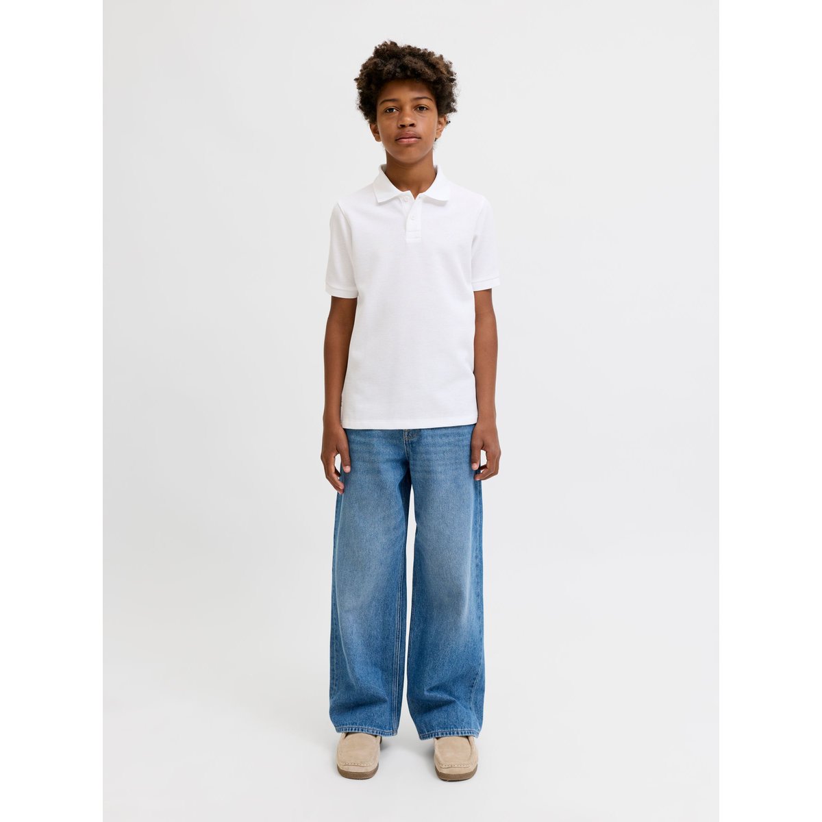 Polo white, JACK & JONES JUNIOR