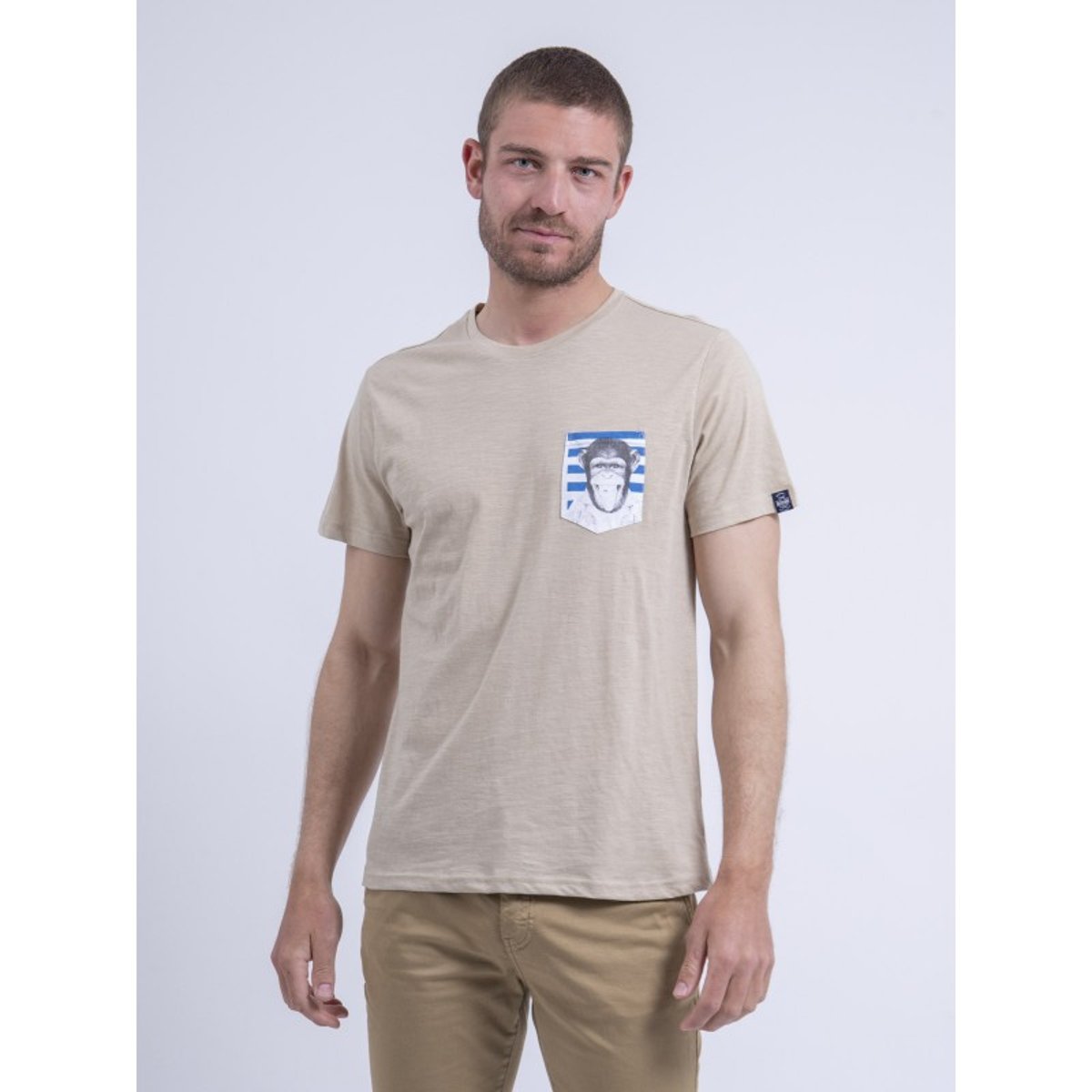 T-shirt Col Rond Ninjatol beige, RITCHIE