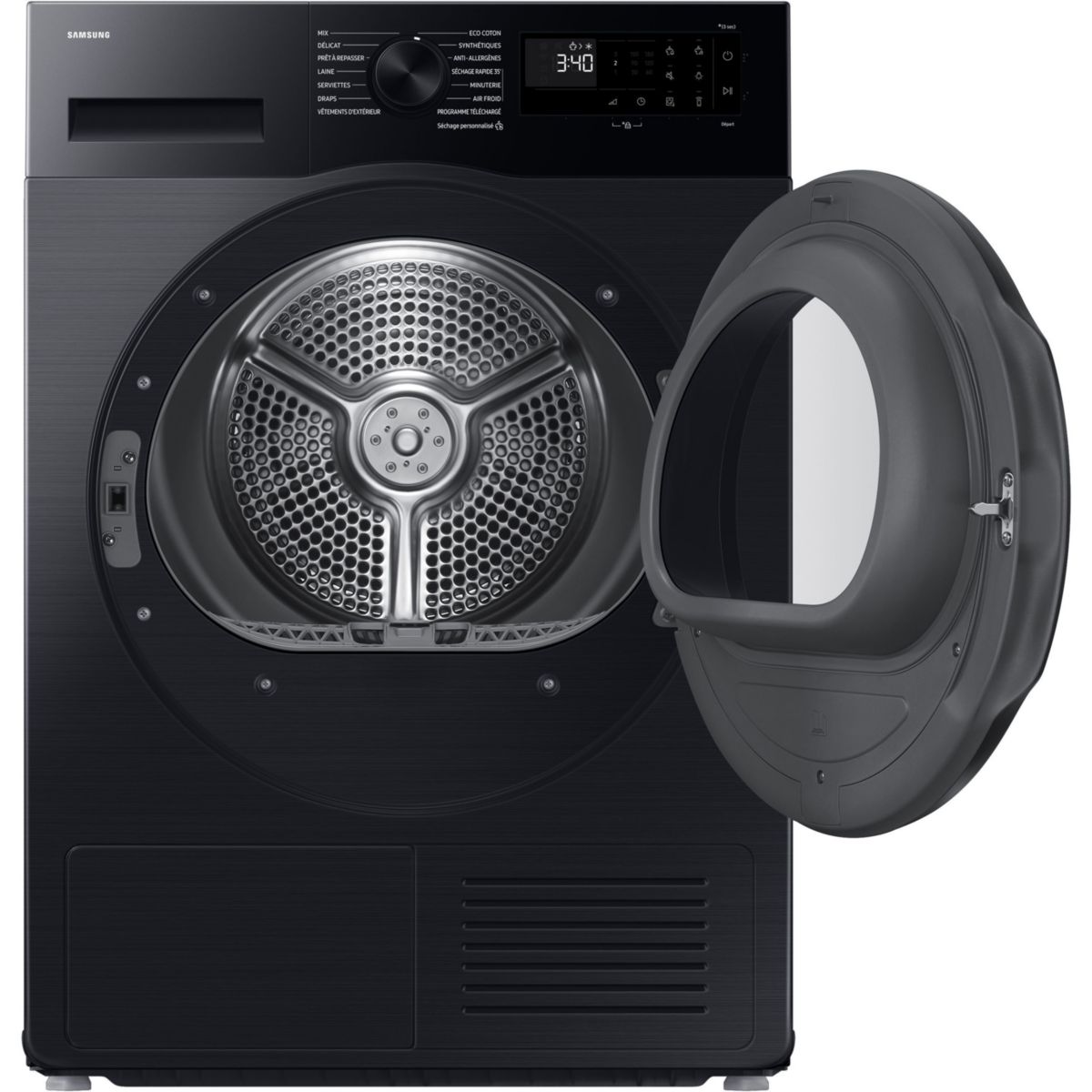 Sèche linge pompe à chaleur DV90DG52A0AB noir, SAMSUNG
