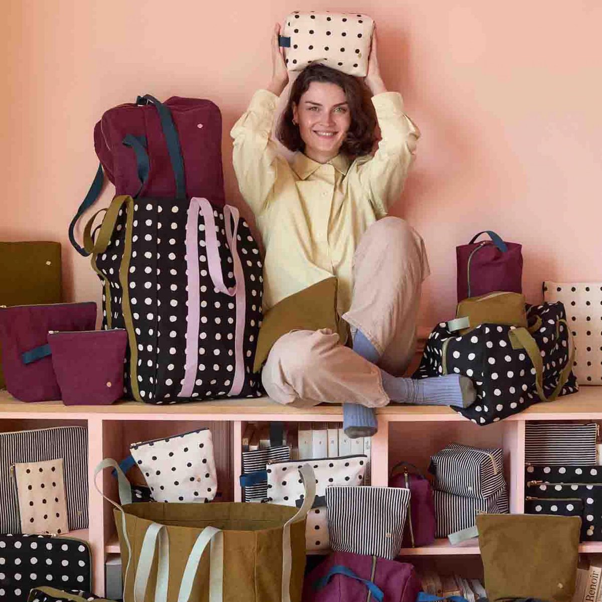 Pochette Mio ecru, LA CERISE SUR LE GATEAU
