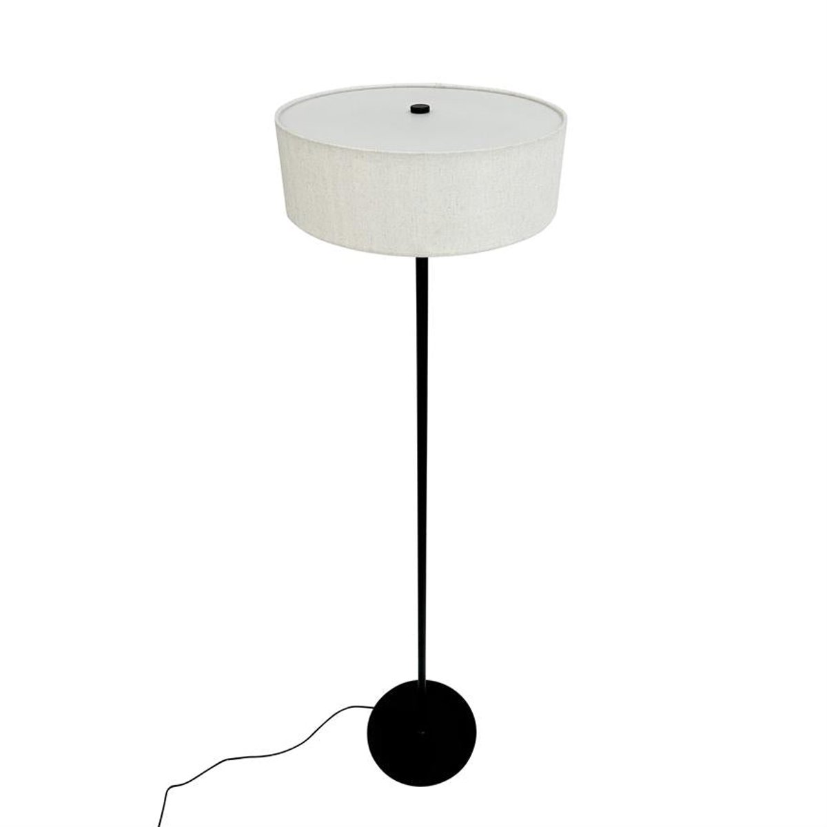 Lampadaire en métal et tissu Noir/Blanc Calix noir/blanc, DYBERG LARSEN