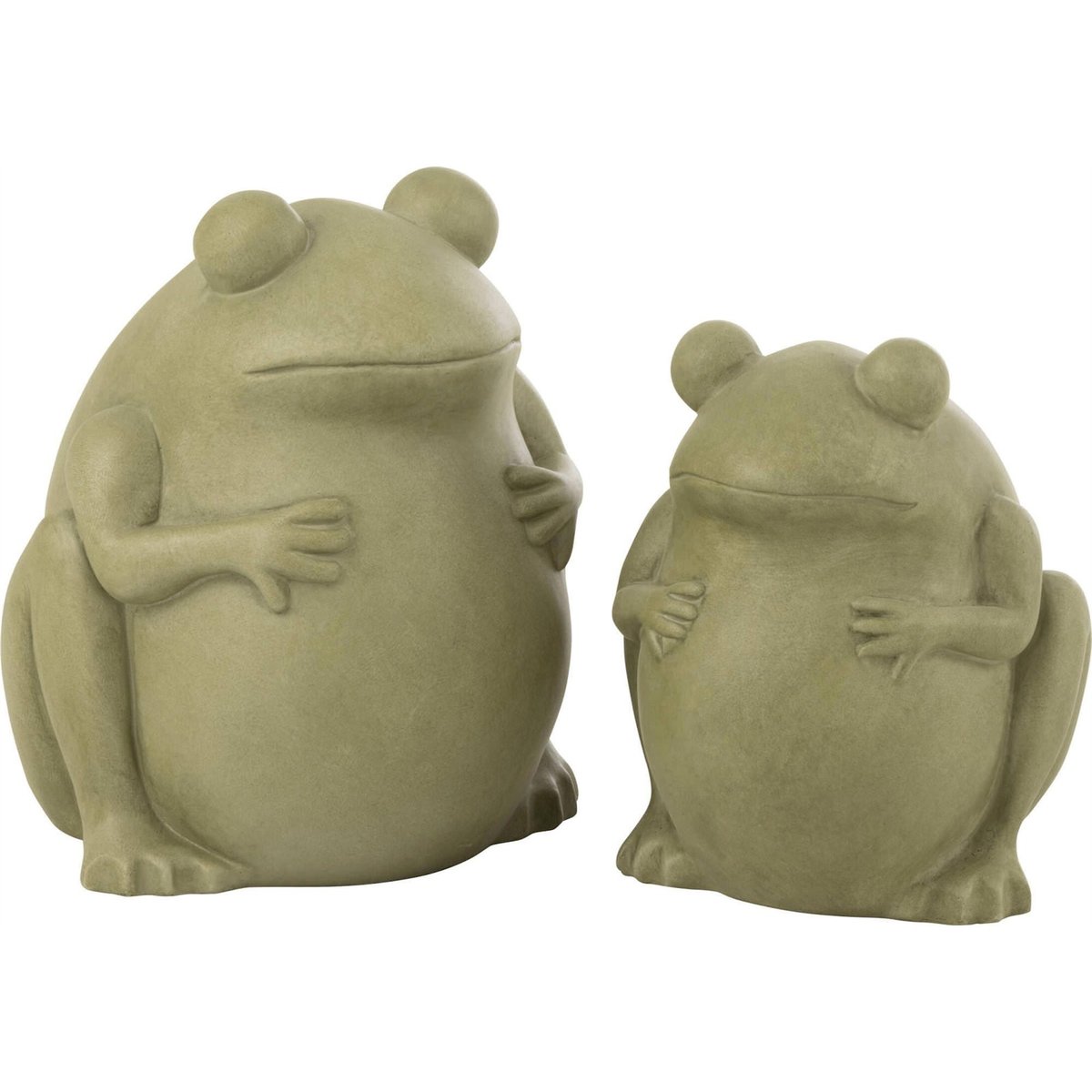 Cache-pot grenouille en poterie vert, RECOLLECTION