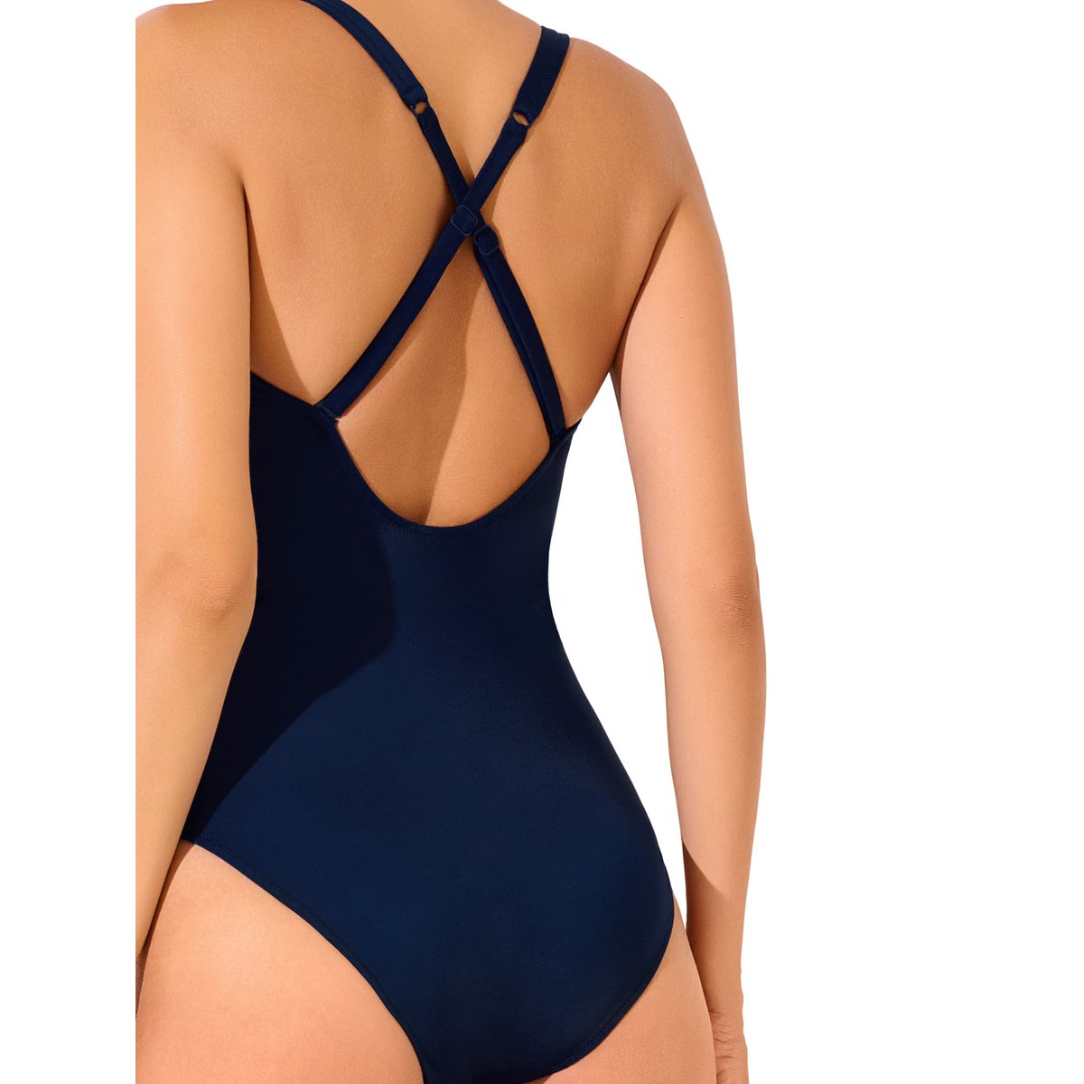 Maillot de bain une pièce armaturé shapewear UVITA bleu, LISCA