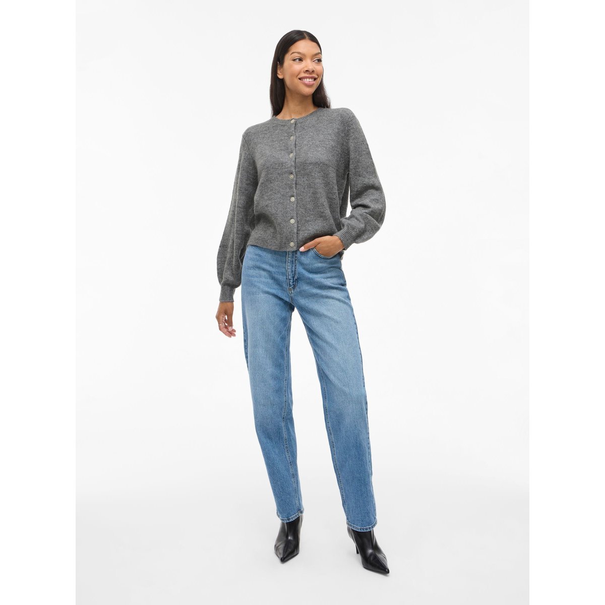 Cardigan medium grey melange, VILA