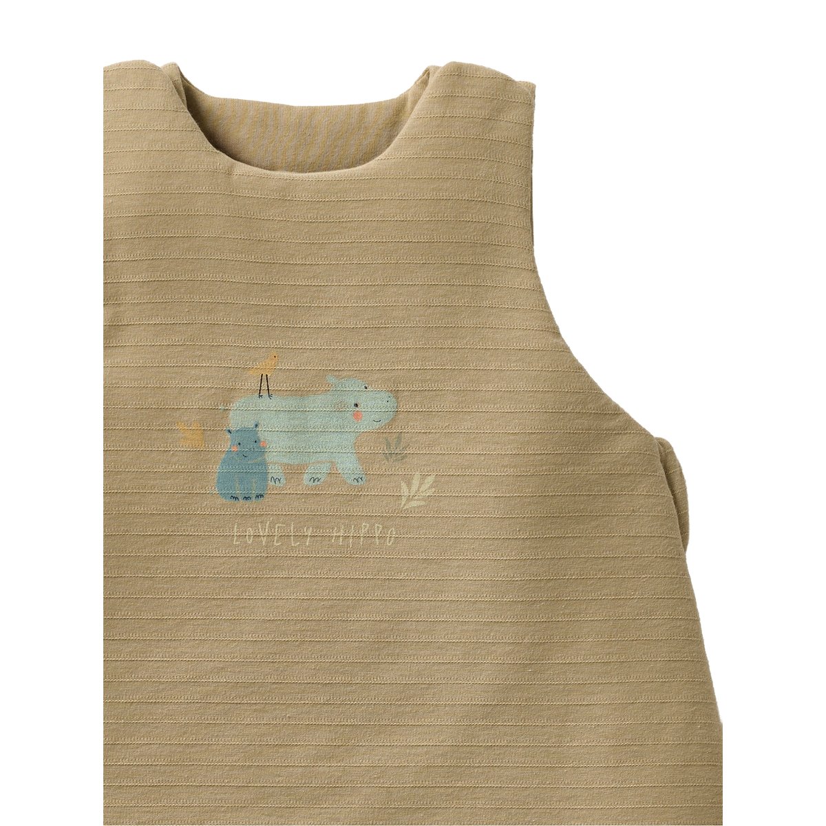 Gigoteuse hippopotame BAYOU en coton Bio vert, VERTBAUDET
