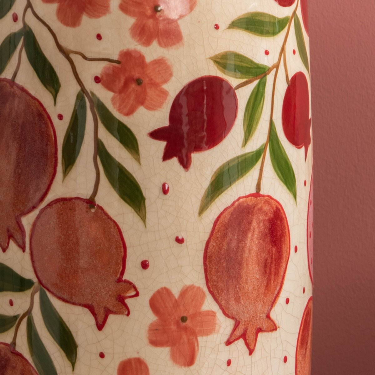 Vase Oriane H en céramique multicolore, AMADEUS