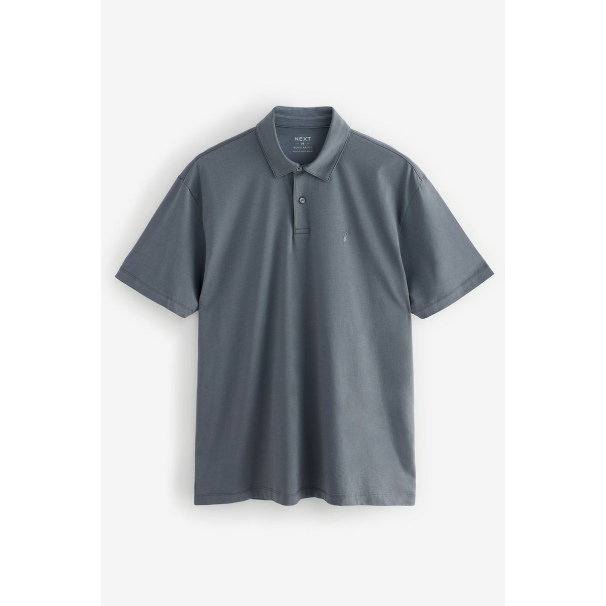 Polos en jersey à manches courtes, lot de 5 bleu marine/brun/gris/blanc/vert sauvage, NEXT