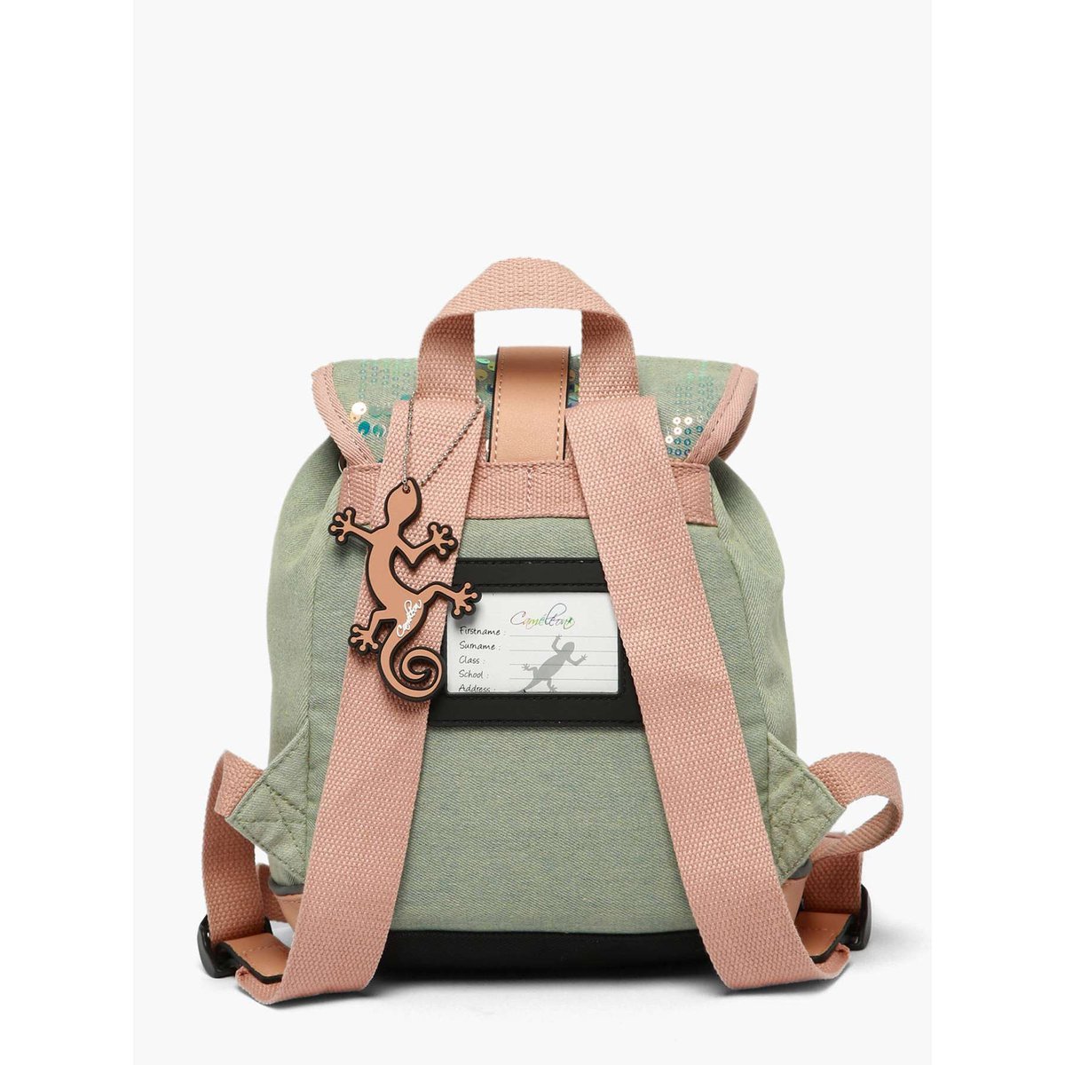 Sac à dos 1 compartiment holographic denim, CAMELEON