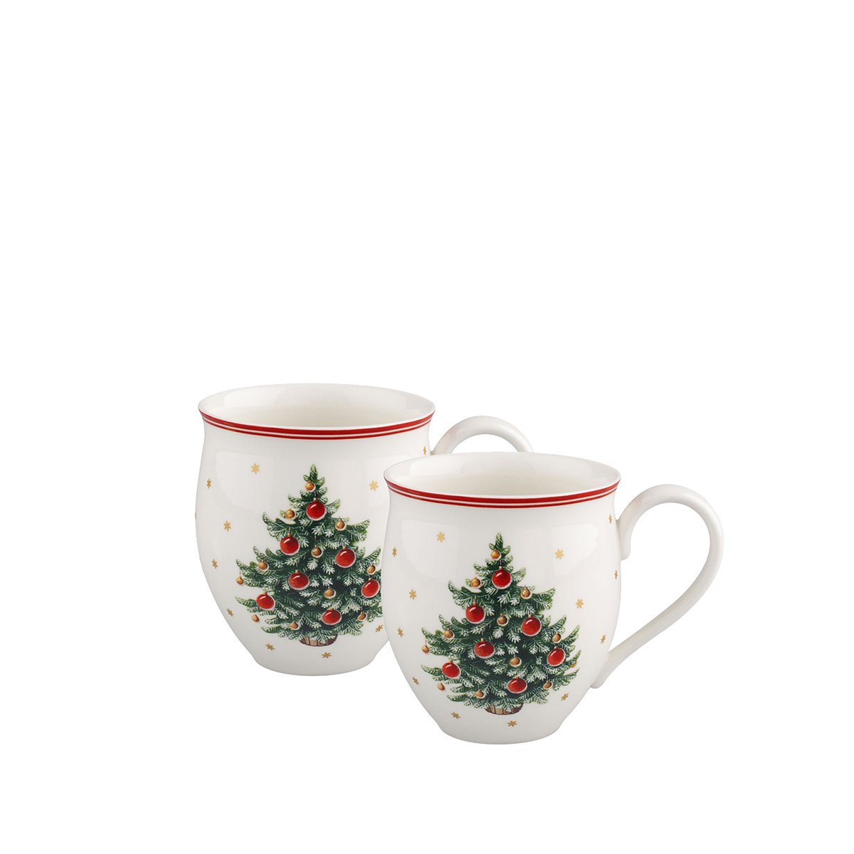 Mug Set 2Pces, Arbre De Noël TOY'S DELIGHT rouge, VILLEROY & BOCH