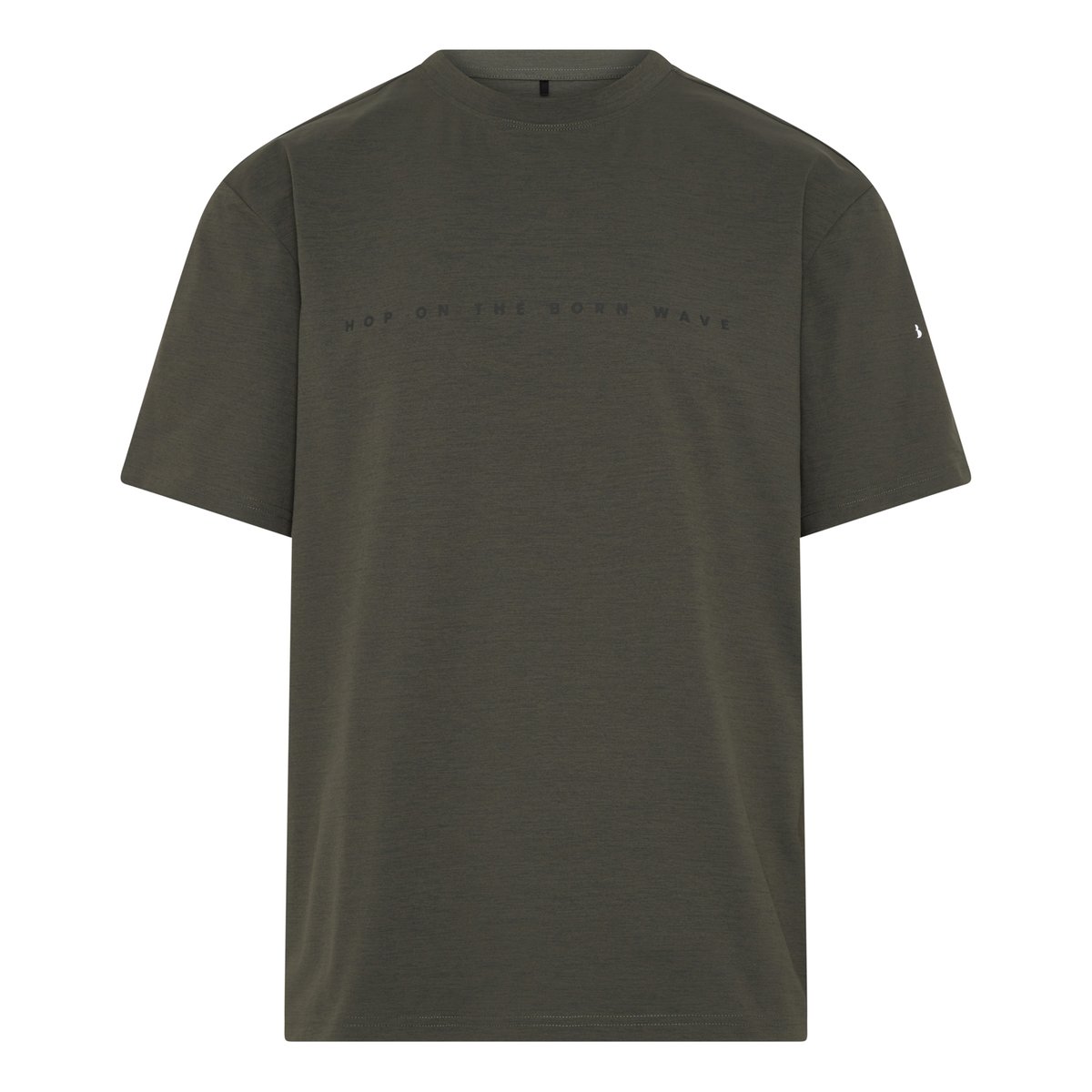 T-shirt de sport homme Venetta Manches courtes coupe oversize vert chasseur chaud, BORN