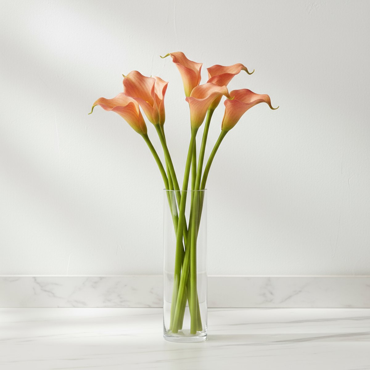 Tige d'arum artificielle H92 orange, SIA DECO