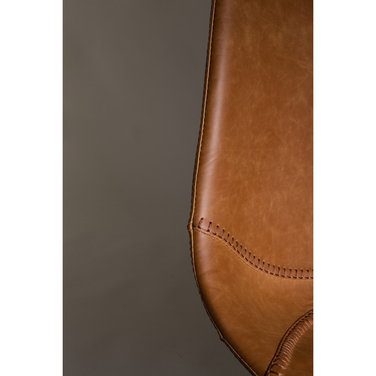 Tabouret design en polyuréthane, FRANKY H65 marron, DUTCHBONE