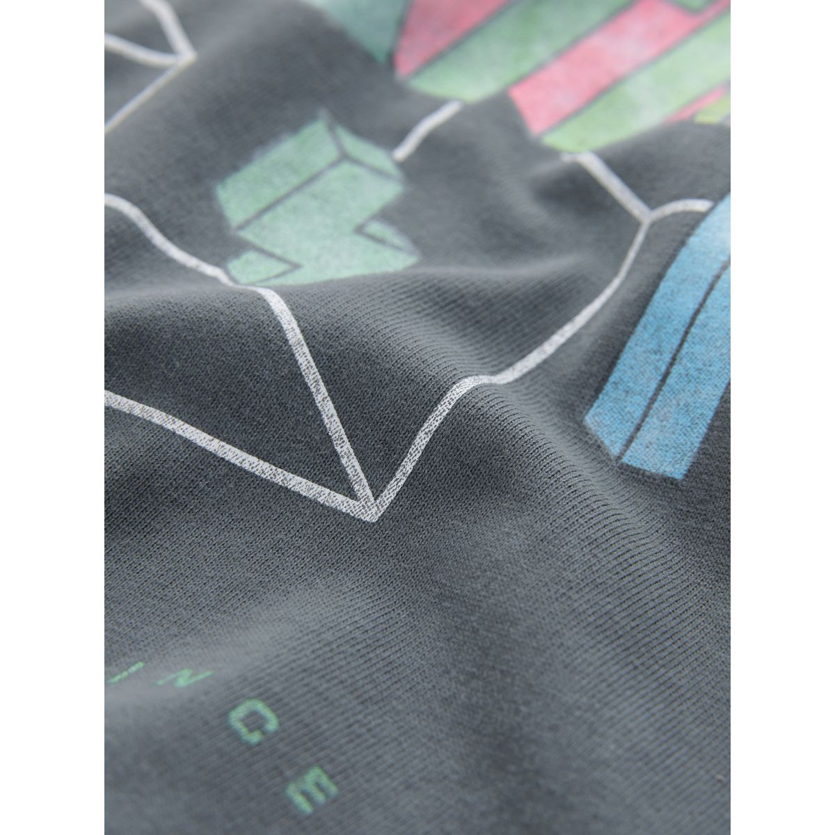 T-shirt à manches courtes tetris gris anthracite, NEXT