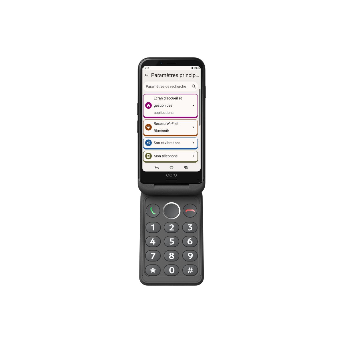 Smartphone Aurora A20 4G + Station charge sans fil couleur unique, DORO