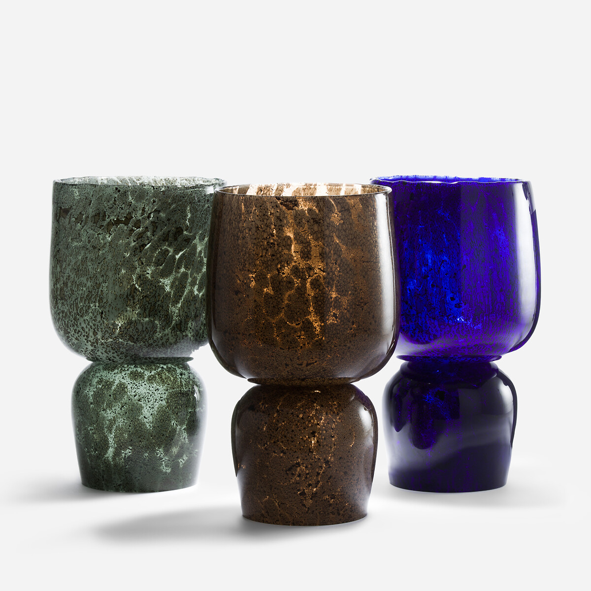 Vase en verre effet réactif, Remus moka, AM.PM