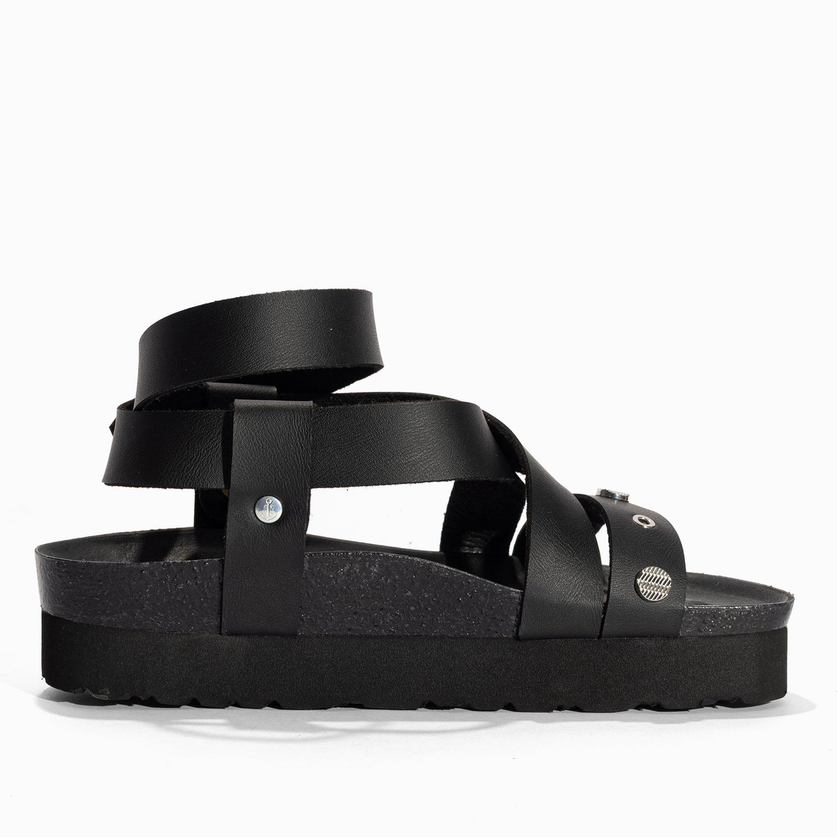 Sandales Vegan MYLENE noir, BAYTON