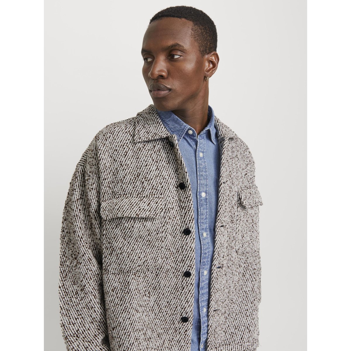 Surchemise marron - chocolate torte, JACK & JONES