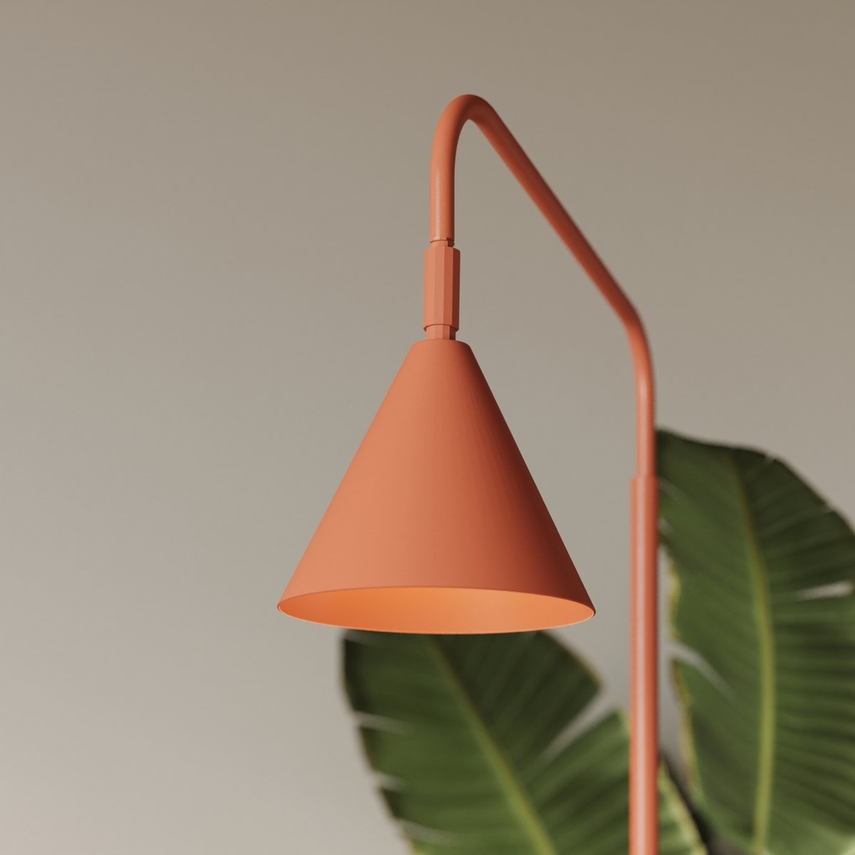 Lampadaire Ocre Rouge E14 1 NOX ocre rouge, EDEN