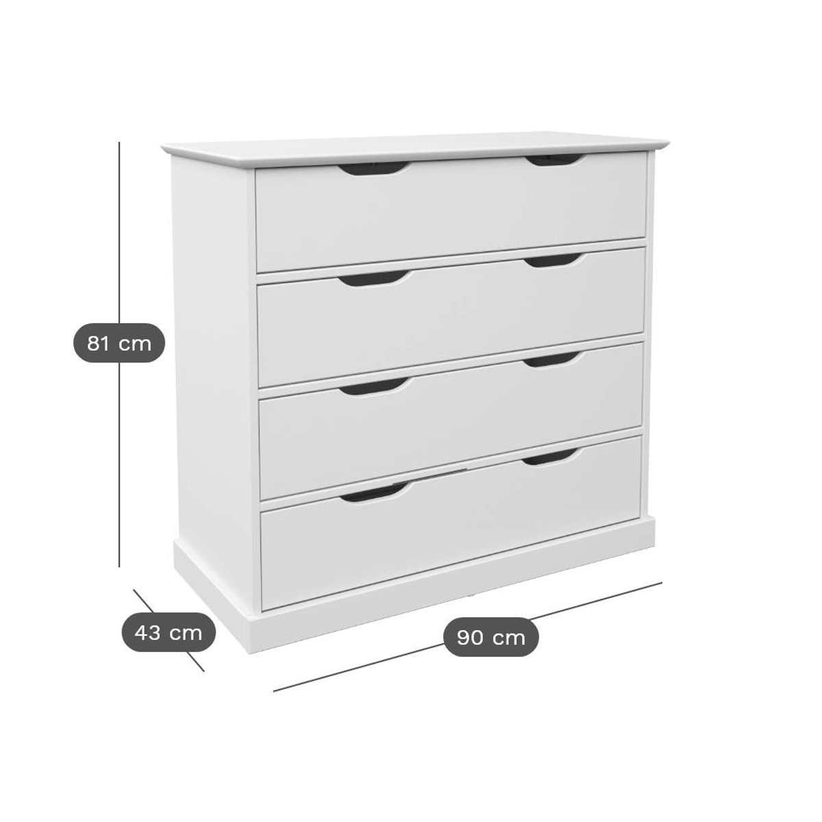 Commode - THÉA blanc, CAMIF