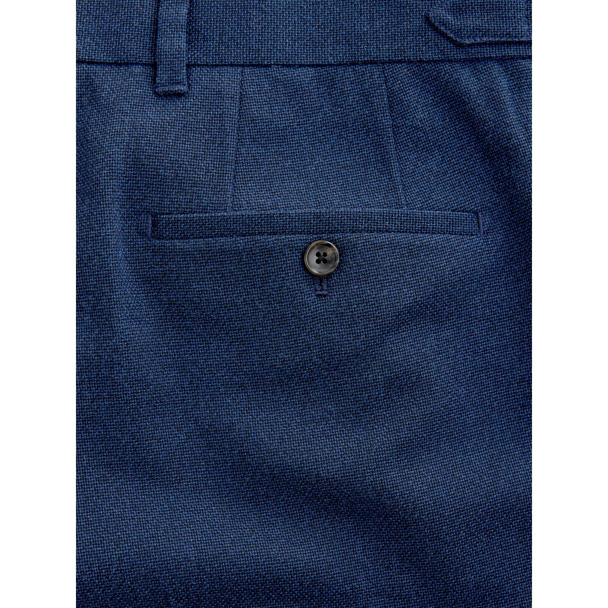 Pantalon texturé avec languettes d’ajustement bleu marine, NEXT